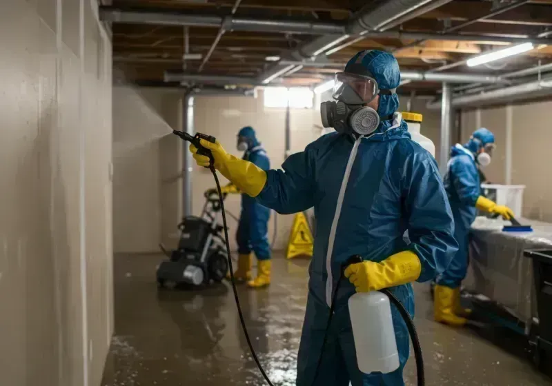 Basement Sanitization and Antimicrobial Treatment process in Kathleen, FL